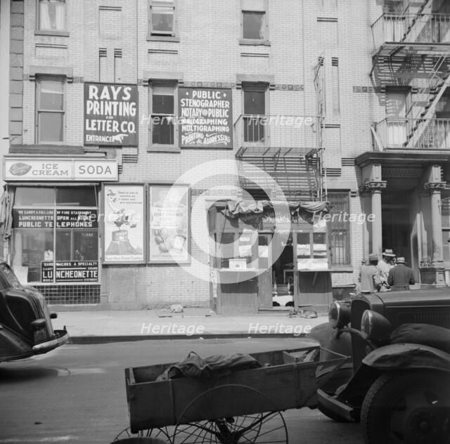 Scene in Harlem area, New York, 1943. Creator: Gordon Parks.