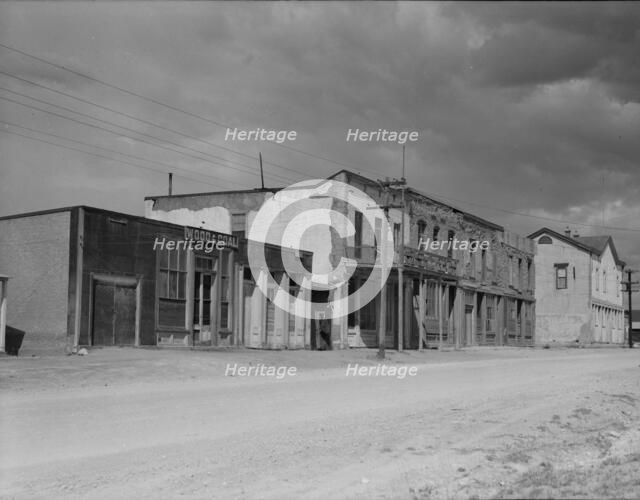 Scene in Tombstone, Arizona, once a thriving mining town, 1937. Creator: Dorothea Lange.