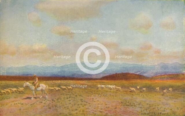 'Scene in the Australian Middle Lowlands', 1924. Artist: Unknown.