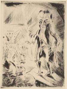 Scene in the Cafe with the Cripple, 1918. Creator: Walter Gramatté