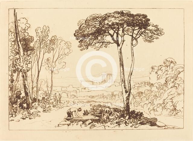 Scene in the Campagna, published 1812. Creator: JMW Turner.