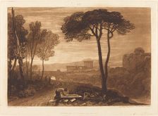 Scene in the Campagna, published 1812. Creator: JMW Turner