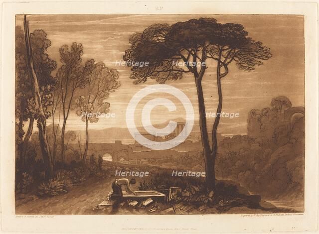Scene in the Campagna, published 1812. Creator: JMW Turner.