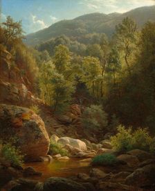 Scene in the Catskills, 1858. Creator: Paul Weber