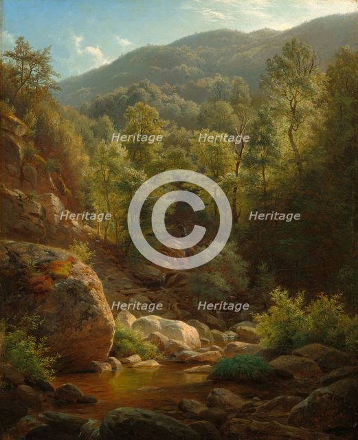 Scene in the Catskills, 1858. Creator: Paul Weber.