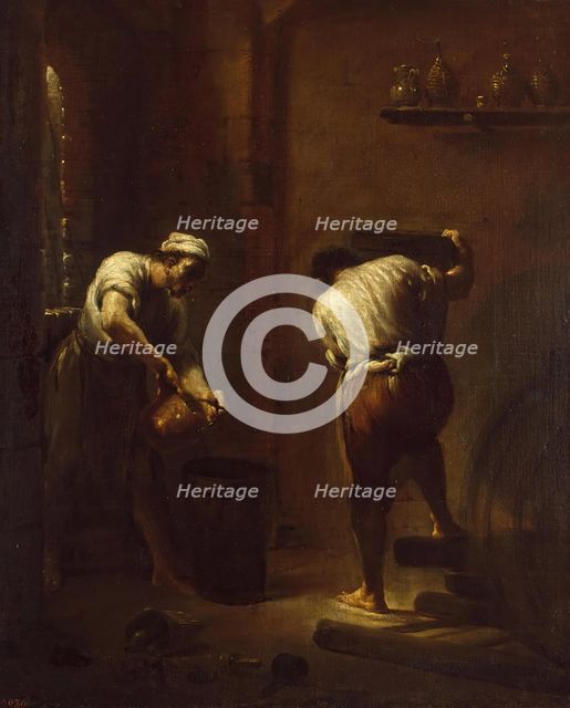 Scene in the Cellar, 1710. Creator: Giuseppe Maria Crespi.