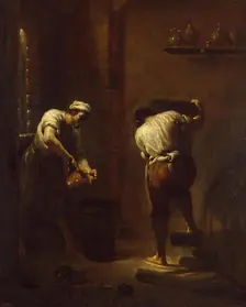 Scene in the Cellar, 1710. Creator: Giuseppe Maria Crespi