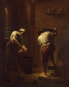 Scene in the Cellar, 1710. Creator: Giuseppe Maria Crespi