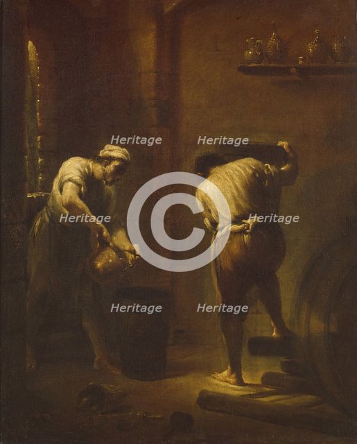 Scene in the Cellar, ca 1710-1715. Creator: Crespi, Giuseppe Maria (1665-1747).