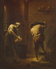 Scene in the Cellar, ca 1710-1715. Creator: Crespi, Giuseppe Maria (1665-1747)