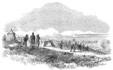Scene in the French Camp, sketched the day after the Battle of the Alma, 1854. Creator: Unknown