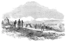 Scene in the French Camp, sketched the day after the Battle of the Alma, 1854. Creator: Unknown