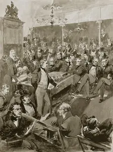 Scene in the House of Commons, London, 22 January 1846 (1901). Creator: Unknown