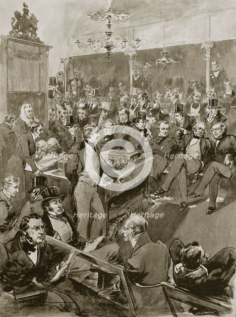 Scene in the House of Commons, London, 22 January 1846 (1901).  Creator: Unknown.