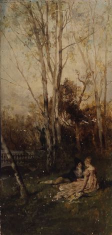 Scene in the park (Couple in the park), 1875