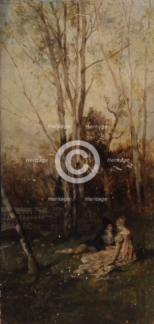 Scene in the park (Couple in the park), 1875.