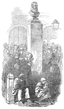 Scene in the Place, at Calais, 1854. Creator: Unknown