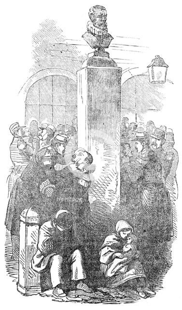 Scene in the Place, at Calais, 1854. Creator: Unknown.