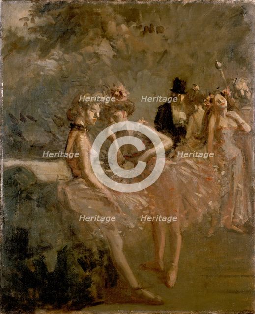 Scene in the Wings of a Theatre, c1870-1900. Artist: Jean Louis Forain.