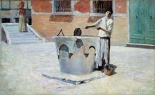 Scene Italienne pres de la Fontaine, n.d. Creator: Frank Edwin Scott