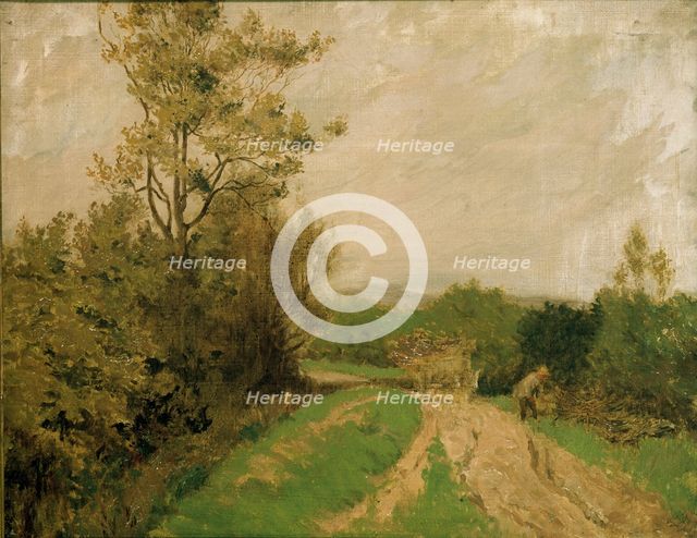 Scene on Otmoor, 1912. Artist: George Carline.