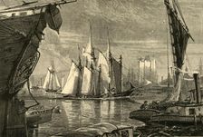 Scene on the East River 1874. Creator: Harry Fenn