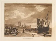 Scene on the French Coast (Liber Studiorum, part I, plate 4), June 11, 1807. Creator: JMW Turner