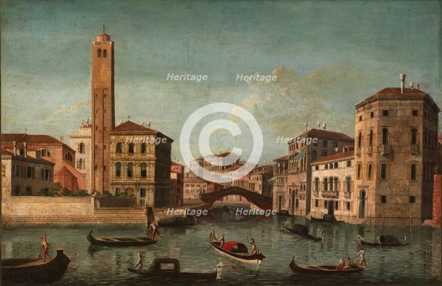 Scene on the Grand Canal, Venice, 18th century. Creator: Unknown.