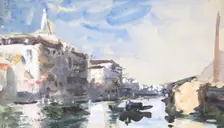 Scene on the Grand Canal, Venice, 19th century. Creator: Hercules Brabazon Brabazon