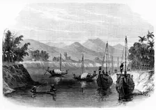 Scene on the River Barack, near Cachar c1891. Creator: James Grant