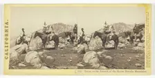 Scene on the Summit of the Sierra Nevada Mountains, California, 1864. Creator: Lawrence & Houseworth