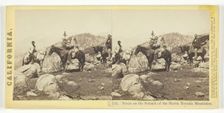 Scene on the Summit of the Sierra Nevada Mountains, California, 1864. Creator: Lawrence & Houseworth