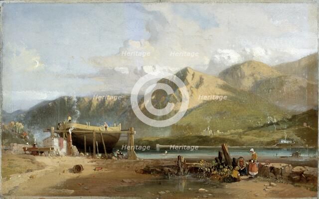 'Scene on the Traeth Bach, North Wales', 1845-1867. Artist: W Williams