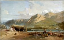 Scene on the Traeth Bach, North Wales 1845-1867. Creator: W Williams