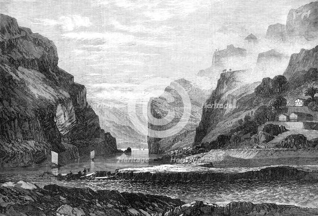 Scene on the Upper Yang-Tze-Kiang, China, 1870. Creator: RCH.