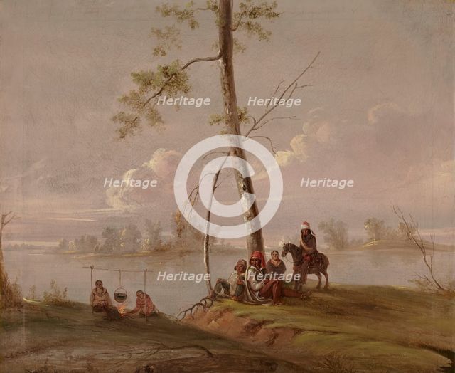 Scene on the Wabash, near Pipe Creek, probably 1840s. Creator: George Winter.
