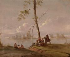 Scene on the Wabash, near Pipe Creek, probably 1840s. Creator: George Winter