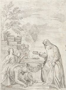 Scene of Classical Sacrifice, 16th century. Creator: Giovanni Battista Zelotti