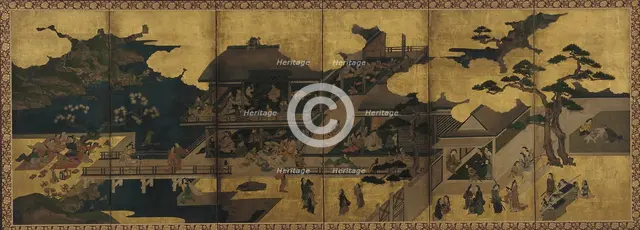 Scene of a party in a brothel, Edo period, late 17th century. Creator: Unknown.