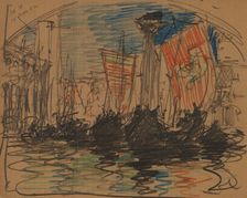Scene of a Regatta, Venice, 1902. Creator: Francis Hopkinson Smith