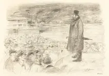 Scene of a Strike (third plate), c. 1897. Creator: Jean Louis Forain