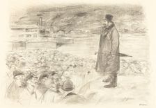 Scene of a Strike (third plate), c. 1897. Creator: Jean Louis Forain