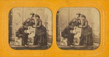 Scene of an unidentified play, 1855-1865. Creator: J. Levy