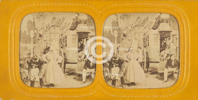 Scene of an unidentified play, about 1868. Creator: E Lamy.
