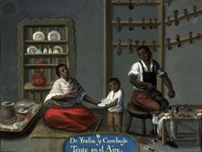 Scene of daily life of one of the tables from the collection Tables of miscegenation No. 11 De…