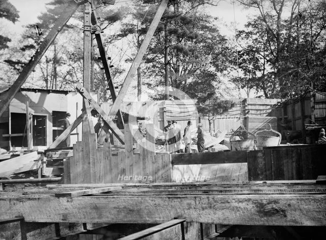 Scene of explosion - Central Park, between c1910 and c1915. Creator: Bain News Service.