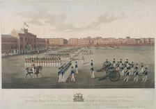 Scene of Honourable Artillery Company, City Road, Finsbury, Islington, London, 1829. Artist: Robert Havell