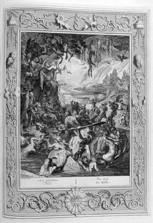 Scene of Hell 1733. Artist: Bernard Picart