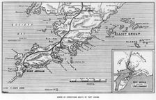 Scene of operations south of Port Adams, Manchuria, Russo-Japanese War, 1905