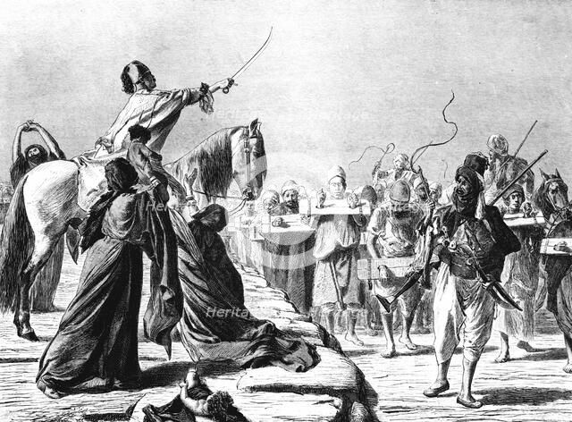 'Scene of Recruitment under Mohammed-Ali', 1881. Creator: Wilhelm Gentz.